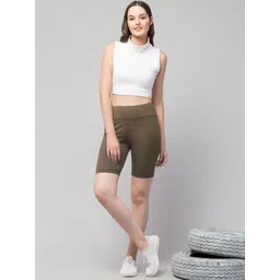 Apraa & Parma Pack Of 2 Women Skinny Fit High-Rise Yoga Sports Shorts image 4