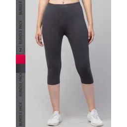 Apraa & Parma Women Pack of 2 Skinny Fit Capris-picture-17