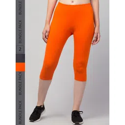 Apraa & Parma Women Pack of 2 Skinny Fit Capris-picture-21