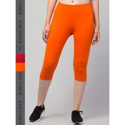 Apraa & Parma Women Pack of 2 Skinny Fit Capris-picture-23