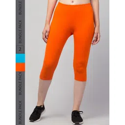 Apraa & Parma Women Pack of 2 Skinny Fit Capris-picture-28