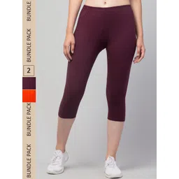 Apraa & Parma Women Pack of 2 Skinny Fit Capris-picture-29
