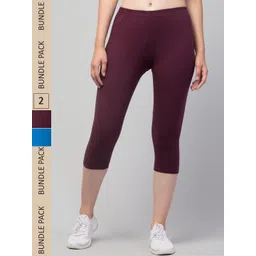 Apraa & Parma Women Pack of 2 Skinny Fit Capris-picture-32