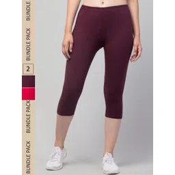 Apraa & Parma Women Pack of 2 Skinny Fit Capris-picture-36