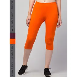 Apraa & Parma Women Pack of 2 Skinny Fit Capris-picture-38