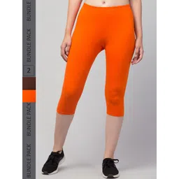 Apraa & Parma Women Pack of 2 Skinny Fit Capris-picture-39