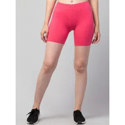 Apraa & Parma Women Rust Solid Cotton Skinny Fit Cycling Sports Shorts-picture-26