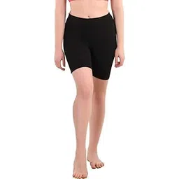 Apraa & Parma Sports Solid Women Black Cycling Shorts ()_PT_153-picture-23