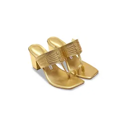 Aprajita Toor Embellished Ethnic Block Sandals with Tassels-picture-13