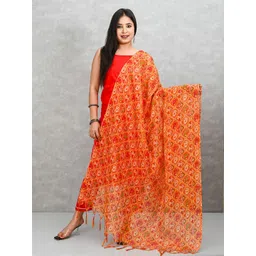 Apratim Ethnic Motifs Printed Tasselled Dupatta-picture-22