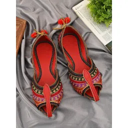 Apratim Women Embellished Ballerinas with Bows Flats-picture-33