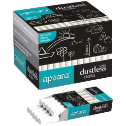 Apsara Dustless Chalks White (Pack of 100 Pcs)-picture-18