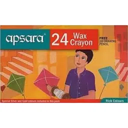 Apsara Wax Crayons - 24 Shades Set of 3-picture-15