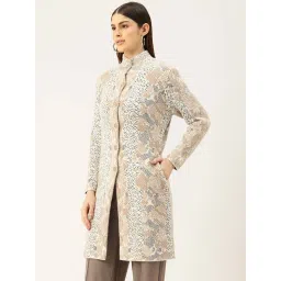 Apsley Beige Animal Printed Coat image 3