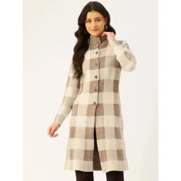 Apsley Beige Chequered Coat-picture-38