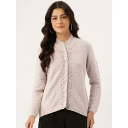 Apsley Beige Regular Fit Embellished Cardigan-picture-29