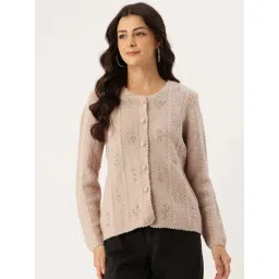 Apsley Beige Regular Fit Embroidered Cardigan-picture-22