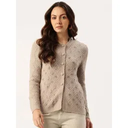 Apsley Beige Regular Fit Embroidered Cardigan-picture-24