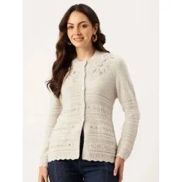 Apsley Beige Regular Fit Embroidered Cardigan-picture-23
