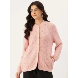 Apsley Pink Regular Fit Embellished Cardigan-picture-33