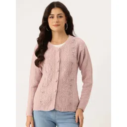 Apsley Pink Regular Fit Embellished Cardigan-picture-23