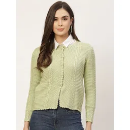 APSLEY Women Green Boucle Cardigan-picture-36