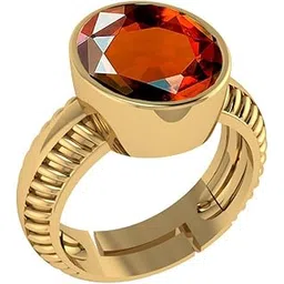 apsloose 11.25 Ratti 10.25 Carat Hessonite Garnet Stone Ashtdhatu Adjustable Ring Original Certified-picture-20