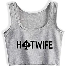 apsra trader Sleeveless Hotwife Crop Top Women's Flirting Tank Tops Naughty Sport Vest-picture-39