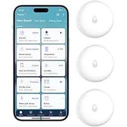 Aqara Water Leak Sensor 3 Pack, Zigbee Wireless Water Leak Detector for Alarm System and Smart Home Automation, Requires AQARA HUB, App Notifications, for Kitchen, Bathroom, Basement, Works with IFTTT-image-47