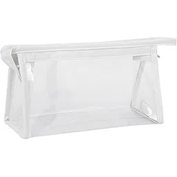 AQBAH Large Capacity Big Pencil Pouch for Girls & Boys, Transparent Pen Bag Organizer for School, Collage, Office, Cute Cosmetic Bag for Girls, Multi-Purpose Stationary Bag Pack of 2(White & Black)-picture-13