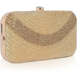 aqsa leather Aqsa PU Leather Embroidered Design Clutch Bags for Women Clutches for Women Purse with Twist lock-picture-52