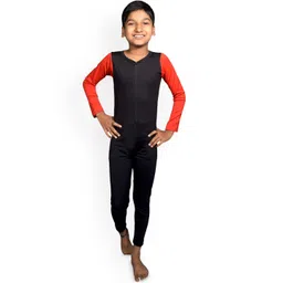 Aqua Holic Boys Colourblocked V-Neck Long Sleeves Legsuit-picture-20