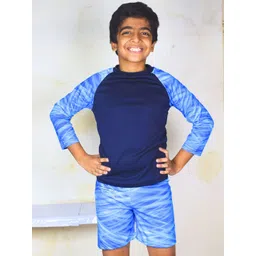 Aqua Holic Boys Printed Two Piece Swim Set-picture-46