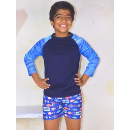 Aqua Holic Boys Printed Two Piece Swim Set-picture-13