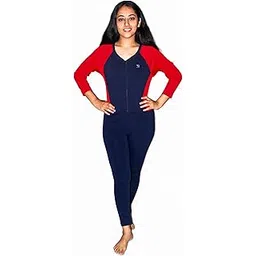 aqua holic Full Body Frock Style Padded Swimming Costume for Women-picture-52