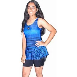 aqua holic Sleevless Frock Style Swimming Costume for Women-picture-45