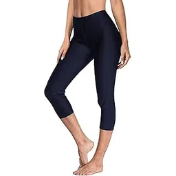 aqua holic Spandex Women's Leggings Capri Solid Skinny Fit | Stylish & Comfortable Leggings Attractive Design, Multi-Purpose, Long-Lasting | Ideal for Casual Outings - Navy Blue-picture-50