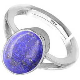 aquagems lapis lazuli 6.25 Ratti or 5.50 Ct Gemstone Women bis Hallmark 925 Sterling Silver Ring-picture-10