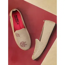 Aqualite Women Woven Design Slip-On Sneakers-picture-27