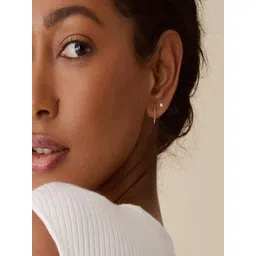 AQUASTREET 14K Gold Plated Anti-Tarnish Red Zircon Huggie and Stud Earring Set-picture-38