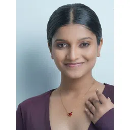 AQUASTREET 18K Gold Plated Waterproof Anti-Tarnish Red Heart Pendant Necklace-picture-38