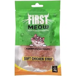 Aquatic Kart First Meow Soft Chicken Strip Cat Treat (Soft Chicken Strip, Pack of 3)-picture-31