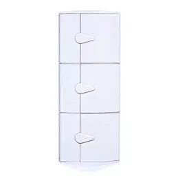 Aquieen White Polished Finish Wall Mount Corner Cabinet, AQN 276-picture-17