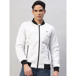 AR-FIT Men Colourblocked Polyester Water Resistant Open Front Jacket-picture-36