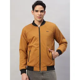 AR-FIT Men Colourblocked Polyester Water Resistant Open Front Jacket-picture-38