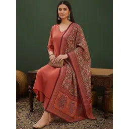 ARADHNA Women Ethnic Motifs Regular Thread Work Kurta with Trousers & With Dupatta-picture-19