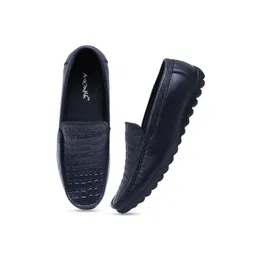 ARAMISH Men Perforations Leather Loafers-picture-10