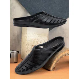 ARAMISH Men Perforations Leather Mojaris-picture-19