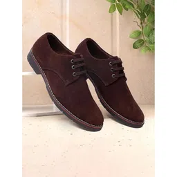 ARAMISH Men Perforations Suede Derbys-picture-10