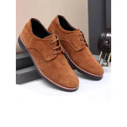 ARAMISH Men Perforations Suede Derbys image 1
